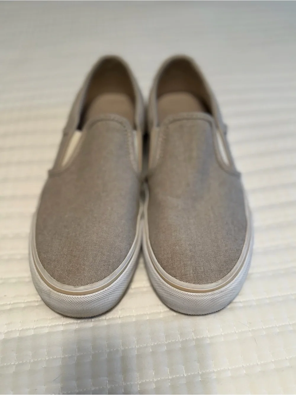 Casual Slip-On Canvas Shoes - Taupe